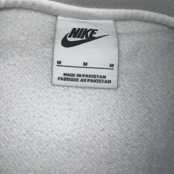 Nike Virginia Tech University Crewneck Embroidered sweatshirt White /Gray Med - Picture 4 of 5